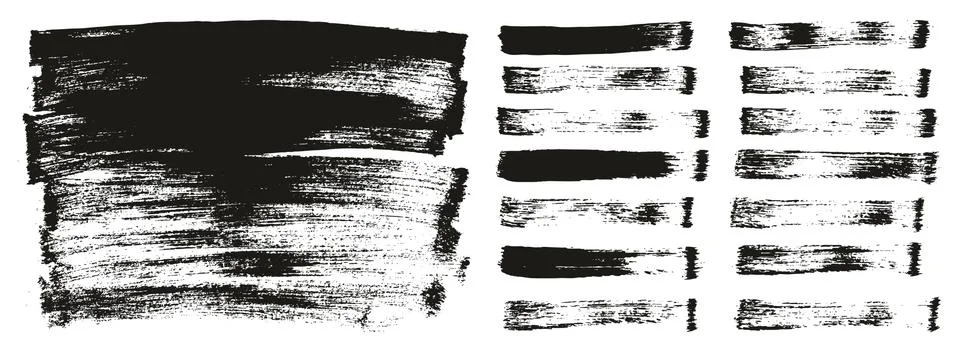 Flat Paint Brush Thin Long Background &amp; Straight Lines Mix High Detail Abstract Stock Illustration