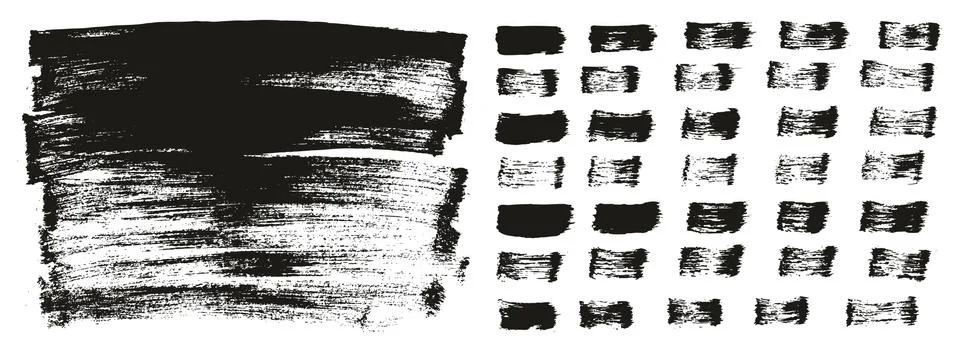 Flat Paint Brush Thin Long Background &amp; Straight Lines Mix High Detail Abstract Stockillustratie