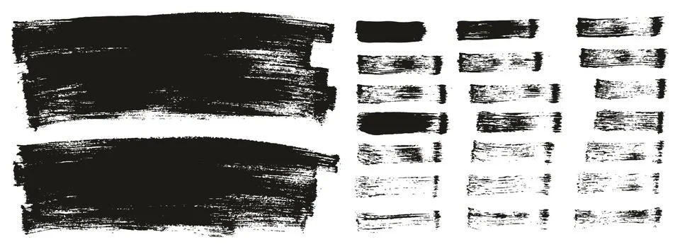 Flat Paint Brush Thin Long Background &amp; Straight Lines Mix High Detail Abstract Stock Illustration