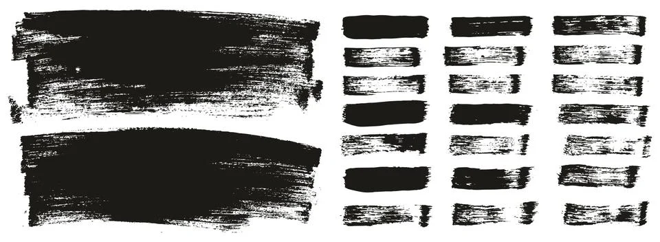 Flat Paint Brush Thin Long Background &amp; Straight Lines Mix High Detail Abstract Stock Illustration