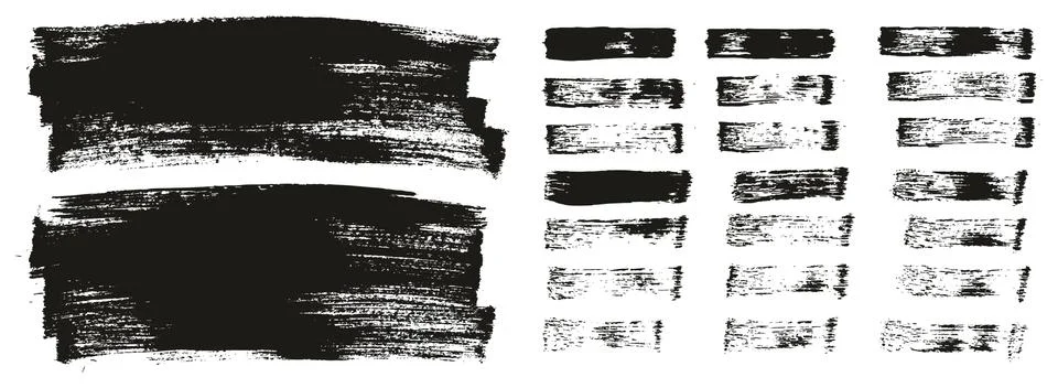 Flat Paint Brush Thin Long Background &amp; Straight Lines Mix High Detail Abstract Stockillustratie