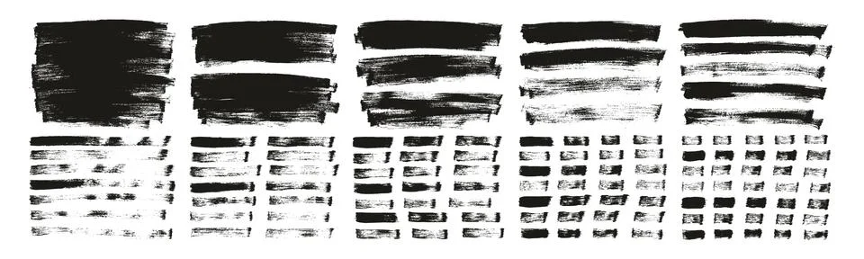 Flat Paint Brush Thin Long Background &amp; Straight Lines Mix High Detail Abstract イラスト素材