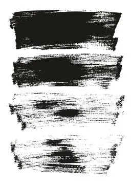 Flat Paint Brush Thin Long Background High Detail Abstract Vector Stock Illustration