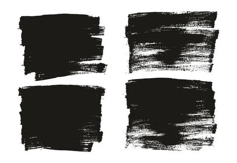 Flat Paint Brush Thin Long Background High Detail Abstract Vector Stock Illustration