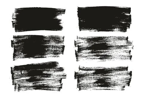 Flat Paint Brush Thin Long Background High Detail Abstract Vector Stock Illustration