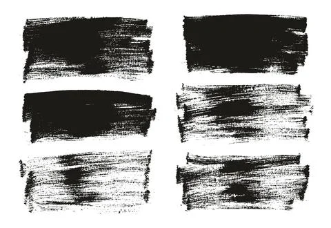 Flat Paint Brush Thin Long Background High Detail Abstract Vector Stock Illustration