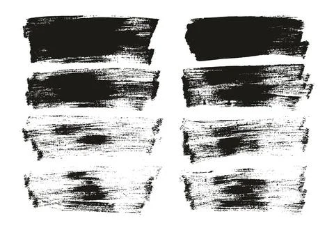 Flat Paint Brush Thin Long Background High Detail Abstract Vector Stock Illustration