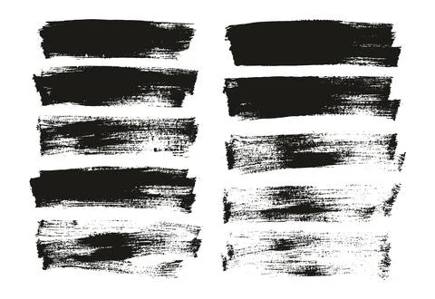 Flat Paint Brush Thin Long Background High Detail Abstract Vector Stock Illustration