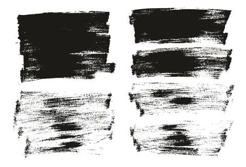 Flat Paint Brush Thin Long Background Mix High Detail Abstract Vector Illustrazione stock