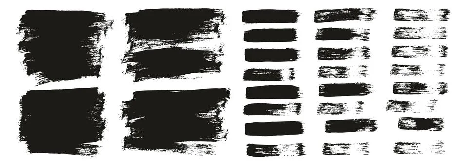 Flat Paint Brush Thin Short Background &amp; Straight Lines Mix High Detail Abstract Illustrazione stock