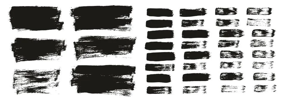 Flat Paint Brush Thin Short Background &amp; Straight Lines Mix High Detail Abstract Stockillustratie