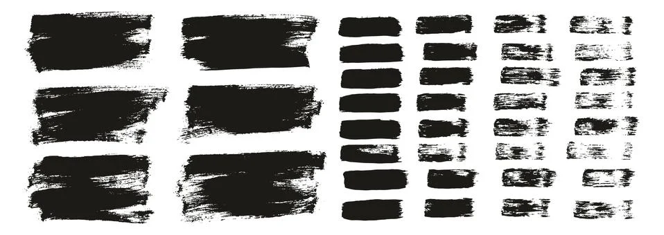 Flat Paint Brush Thin Short Background &amp; Straight Lines Mix High Detail Abstract Stock Illustration