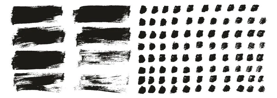 Flat Paint Brush Thin Short Background &amp; Straight Lines Mix High Detail Abstract Stock Illustration