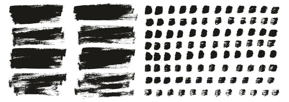 Flat Paint Brush Thin Short Background &amp; Straight Lines Mix High Detail Abstract Illustrazione stock