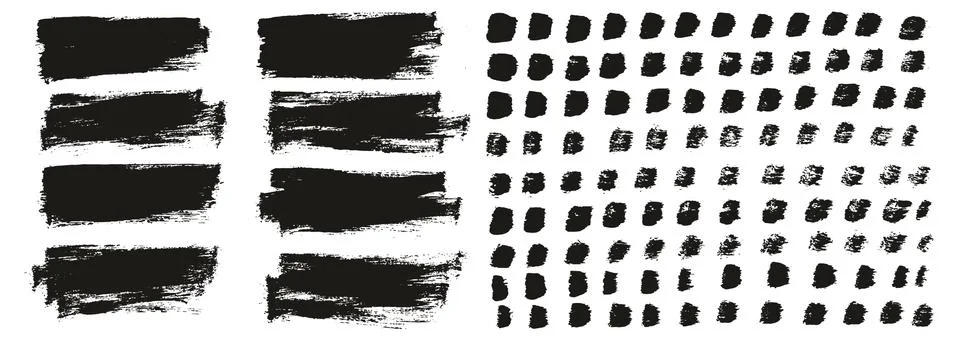 Flat Paint Brush Thin Short Background &amp; Straight Lines Mix High Detail Abstract Stock Illustration