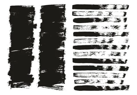 Flat Paint Brush Thin Short Background &amp; Straight Lines Mix High Detail Abstract Stock Illustration