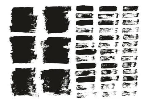 Flat Paint Brush Thin Short Background &amp; Straight Lines Mix High Detail Abstract Illustrazione stock