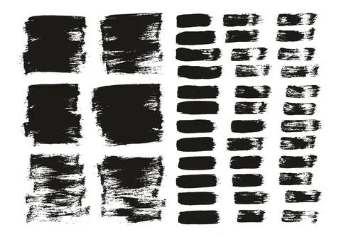 Flat Paint Brush Thin Short Background &amp; Straight Lines Mix High Detail Abstract Stock Illustration