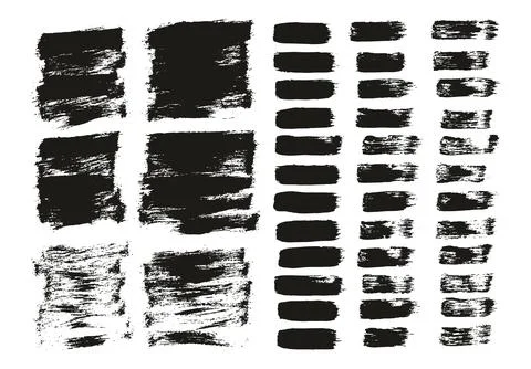 Flat Paint Brush Thin Short Background &amp; Straight Lines Mix High Detail Abstract Stock Illustration