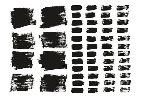 Flat Paint Brush Thin Short Background &amp; Straight Lines Mix High Detail Abstract Stock Illustration