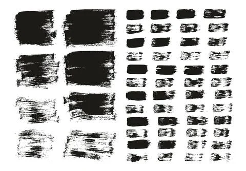 Flat Paint Brush Thin Short Background &amp; Straight Lines Mix High Detail Abstract Stockillustratie