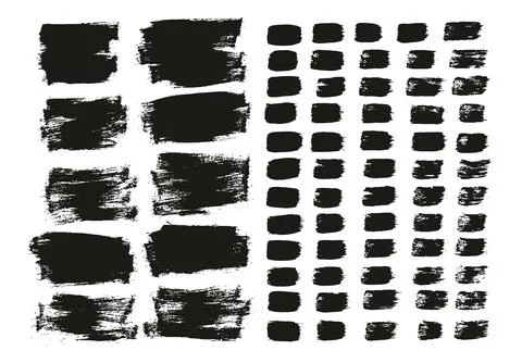 Flat Paint Brush Thin Short Background &amp; Straight Lines Mix High Detail Abstract Stock Illustration