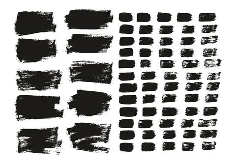 Flat Paint Brush Thin Short Background &amp; Straight Lines Mix High Detail Abstract Stockillustratie