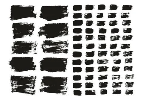 Flat Paint Brush Thin Short Background &amp; Straight Lines Mix High Detail Abstract Illustrazione stock