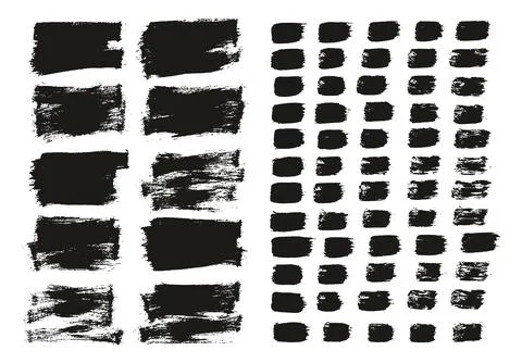 Flat Paint Brush Thin Short Background &amp; Straight Lines Mix High Detail Abstract Stock Illustration