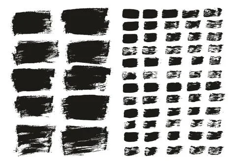 Flat Paint Brush Thin Short Background &amp; Straight Lines Mix High Detail Abstract Illustrazione stock