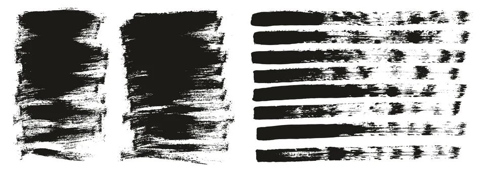 Flat Paint Brush Thin Short Background &amp; Straight Lines Mix High Detail Abstract Stockillustratie
