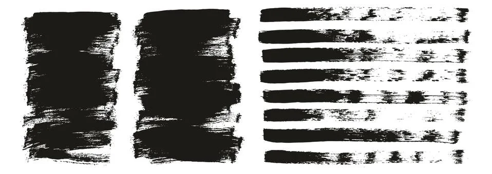 Flat Paint Brush Thin Short Background &amp; Straight Lines Mix High Detail Abstract Illustrazione stock