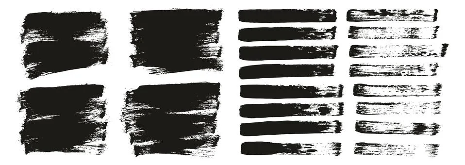 Flat Paint Brush Thin Short Background &amp; Straight Lines Mix High Detail Abstract Stock Illustration