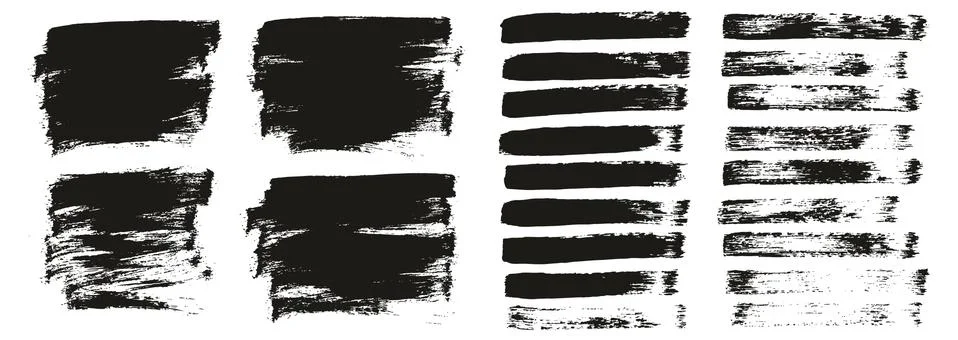 Flat Paint Brush Thin Short Background &amp; Straight Lines Mix High Detail Abstract Illustrazione stock