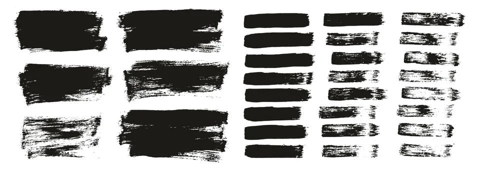 Flat Paint Brush Thin Short Background &amp; Straight Lines Mix High Detail Abstract Illustrazione stock