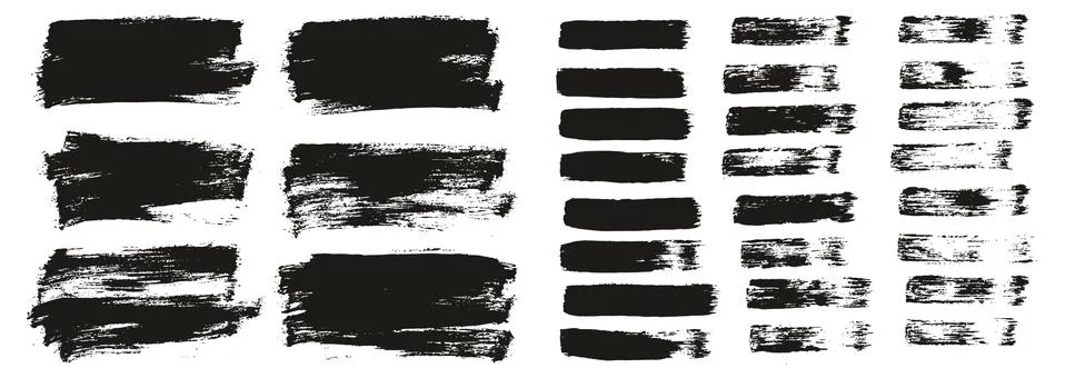 Flat Paint Brush Thin Short Background &amp; Straight Lines Mix High Detail Abstract Stock Illustration