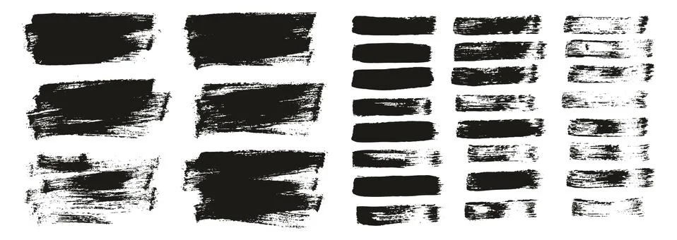 Flat Paint Brush Thin Short Background &amp; Straight Lines Mix High Detail Abstract Stock Illustration
