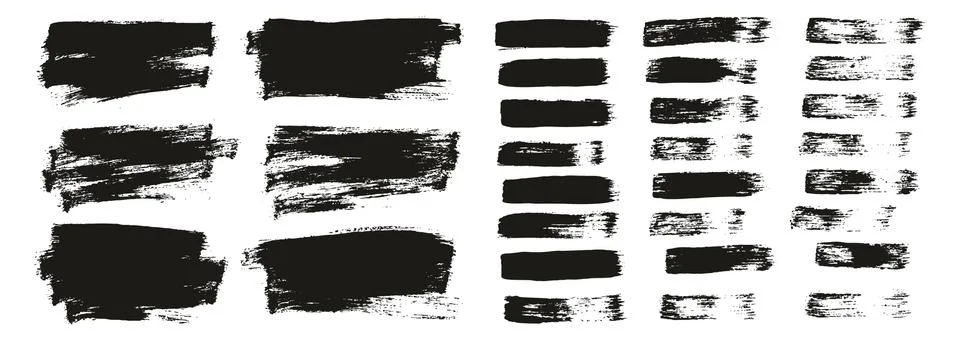 Flat Paint Brush Thin Short Background &amp; Straight Lines Mix High Detail Abstract Illustrazione stock