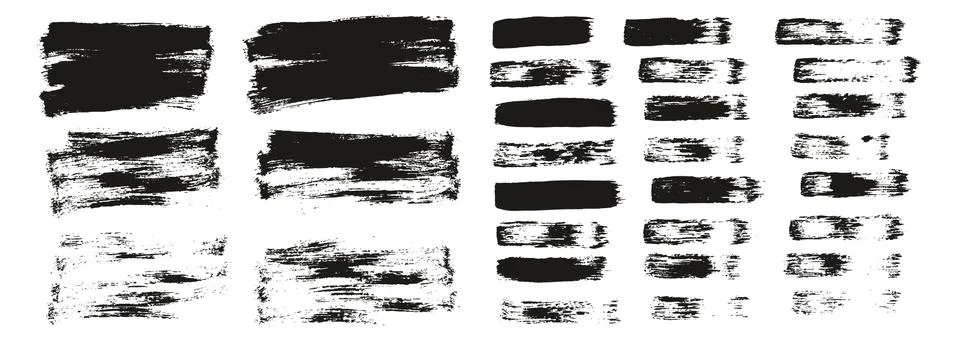 Flat Paint Brush Thin Short Background &amp; Straight Lines Mix High Detail Abstract Stockillustratie