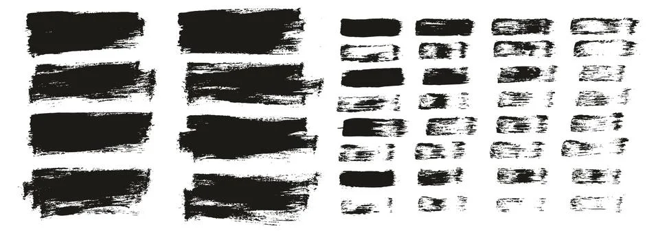 Flat Paint Brush Thin Short Background &amp; Straight Lines Mix High Detail Abstract Stockillustratie
