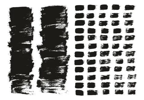 Flat Paint Brush Thin Short Background &amp; Straight Lines Mix High Detail Abstract Stock Illustration