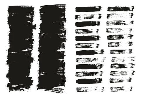 Flat Paint Brush Thin Short Background &amp; Straight Lines Mix High Detail Abstract Stockillustratie