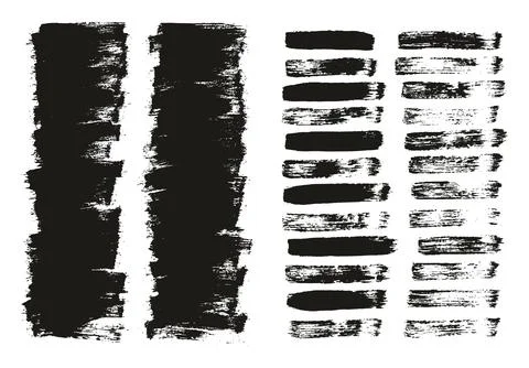 Flat Paint Brush Thin Short Background &amp; Straight Lines Mix High Detail Abstract Stock Illustration