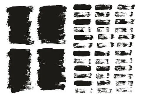 Flat Paint Brush Thin Short Background &amp; Straight Lines Mix High Detail Abstract イラスト素材
