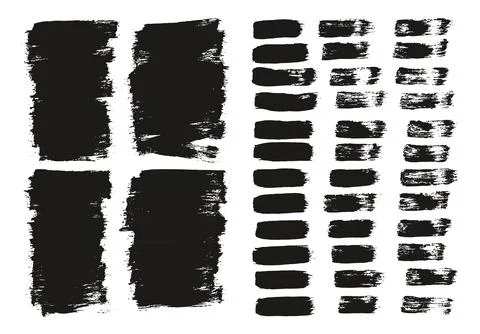 Flat Paint Brush Thin Short Background &amp; Straight Lines Mix High Detail Abstract Illustrazione stock