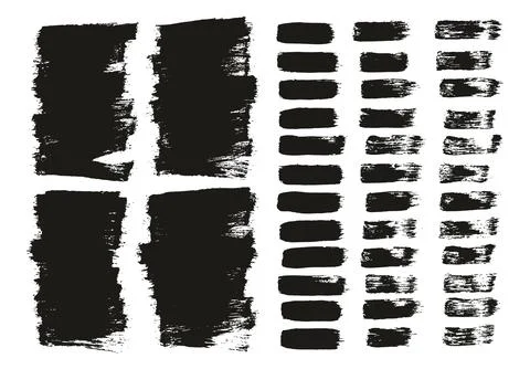 Flat Paint Brush Thin Short Background &amp; Straight Lines Mix High Detail Abstract Stock Illustration