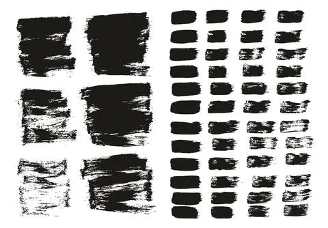 Flat Paint Brush Thin Short Background &amp; Straight Lines Mix High Detail Abstract Stock Illustration