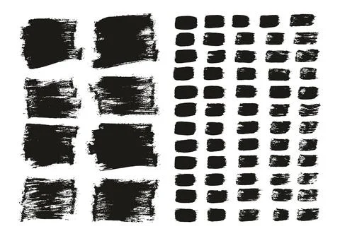 Flat Paint Brush Thin Short Background &amp; Straight Lines Mix High Detail Abstract Stockillustratie