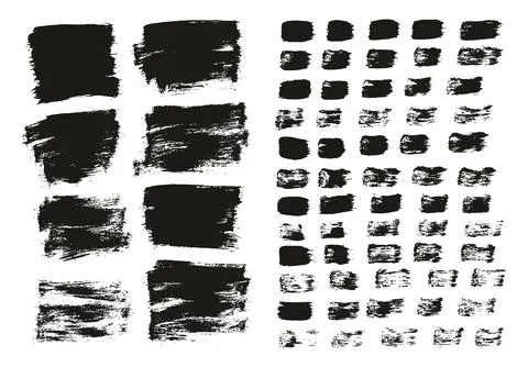 Flat Paint Brush Thin Short Background &amp; Straight Lines Mix High Detail Abstract Stock Illustration