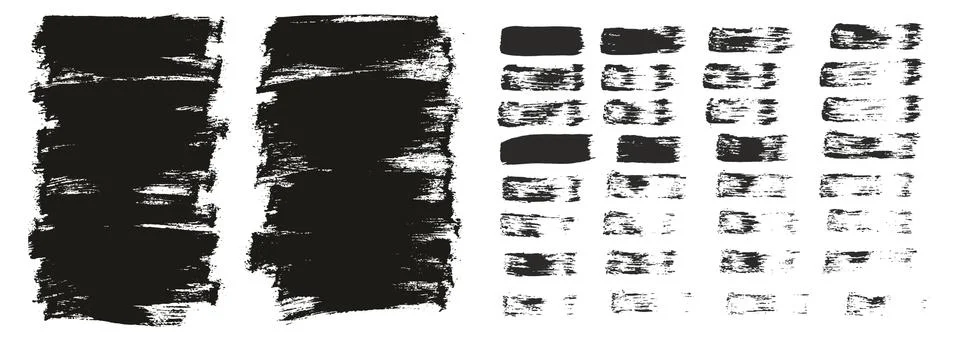 Flat Paint Brush Thin Short Background &amp; Straight Lines Mix High Detail Abstract Stock Illustration